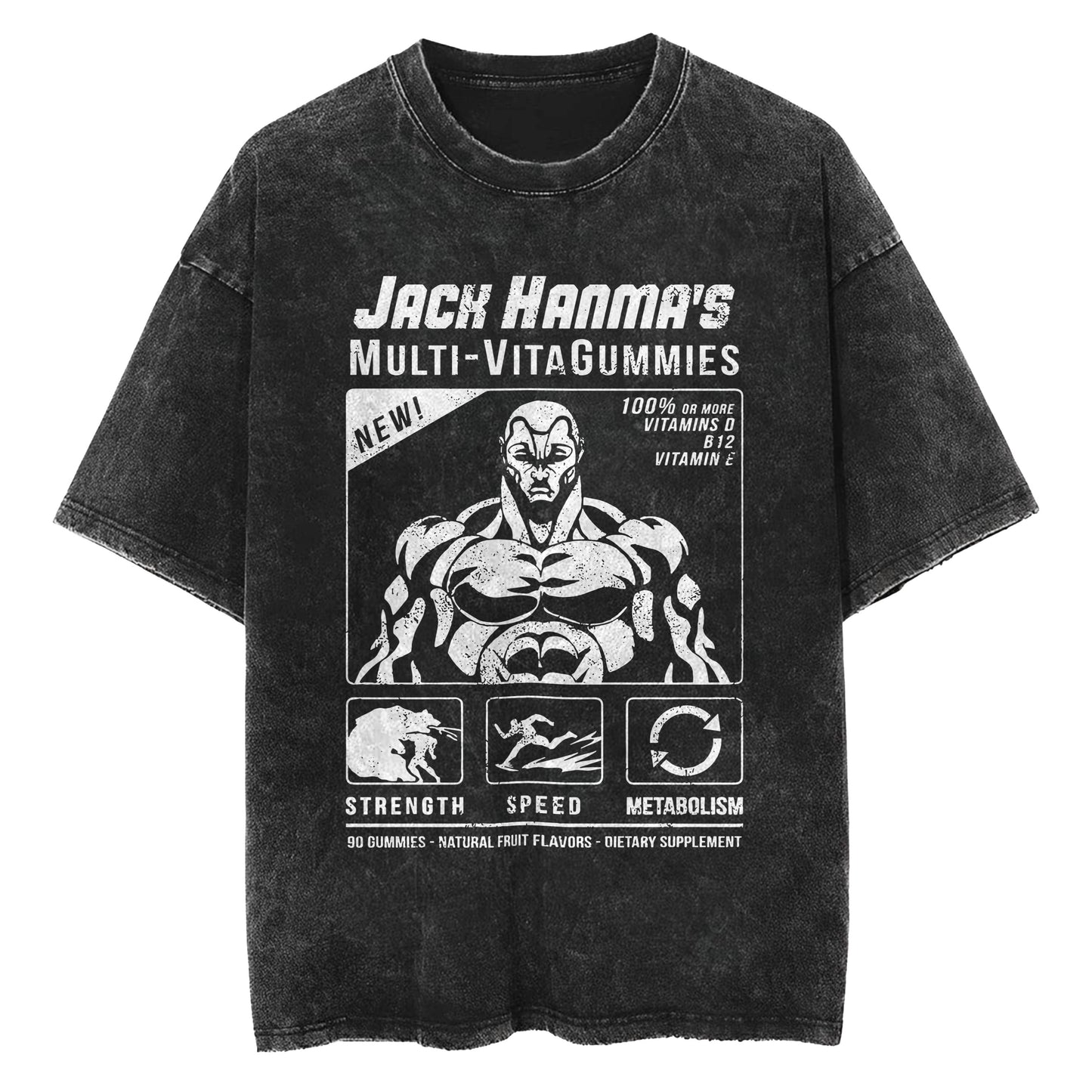 Baki-T-shirt Multi-VitaGummies de Jack Hanma