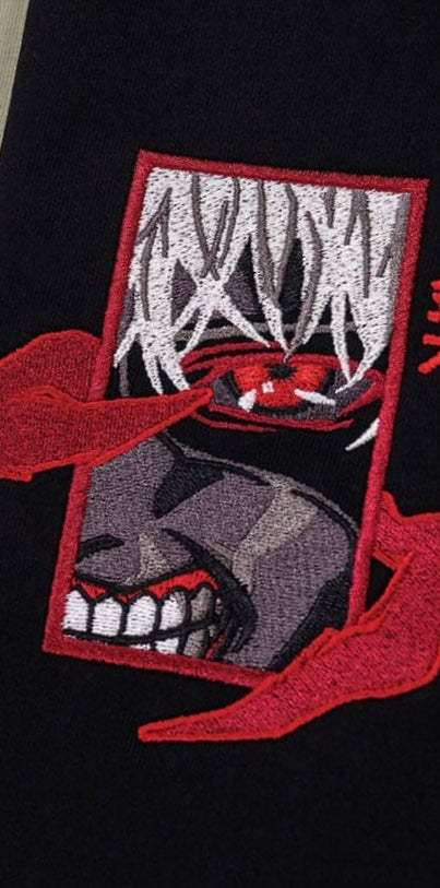 Tokyo Ghoul Ken Kaneki Kapuzenpullover (bestickt)