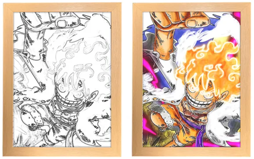 One Piece | Peinture lumineuse LED Luffy Gear 5 V10