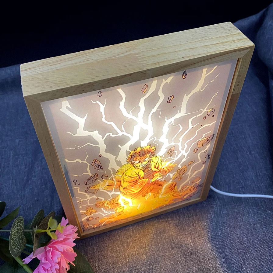 Tueur de démons | Kimetsu no Yaiba | Peinture lumineuse LED Zenitsu