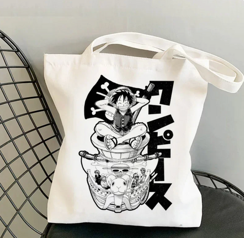One Piece Ruffy auf dem Schiff Stofftasche