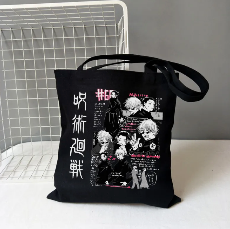 Tokyo Sorcery Gojo & Geto Tote Bag (Black)