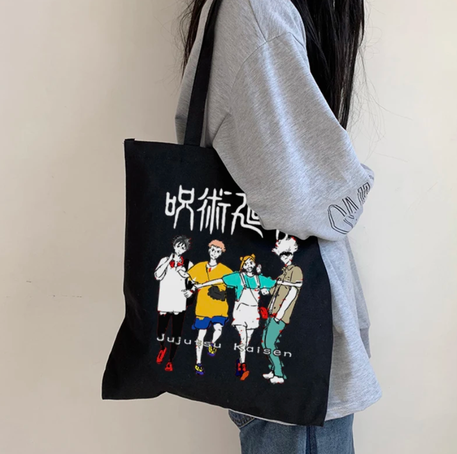 Tokyo Sorcery Friends Tote Bag (Black)