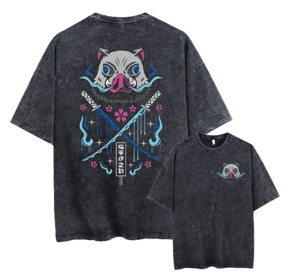 Blade of Demon Hunters Boar Head Fighter V2 T-Shirt