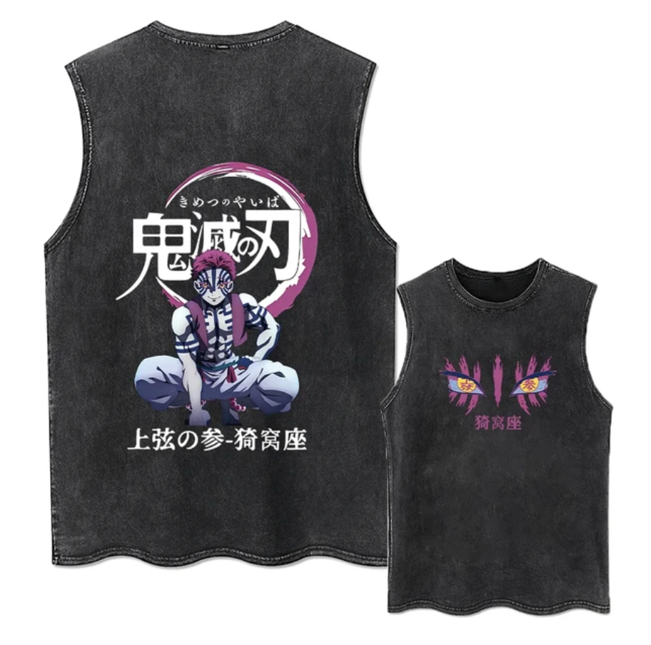 Blade of Demon Hunters Upper Moon Three Tank Top