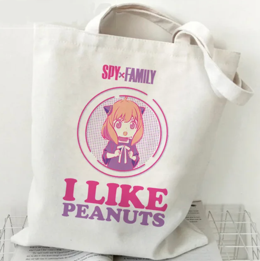 Sac fourre-tout Spy x Family I Like Peanuts