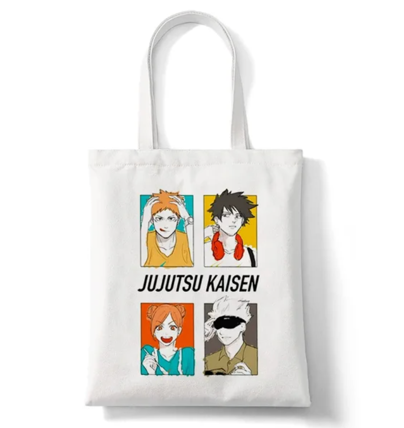 Jujutsu Kaisen Retro-Einkaufstasche