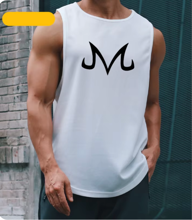 Débardeur à séchage rapide avec logo Majin de Dragon Ball Z