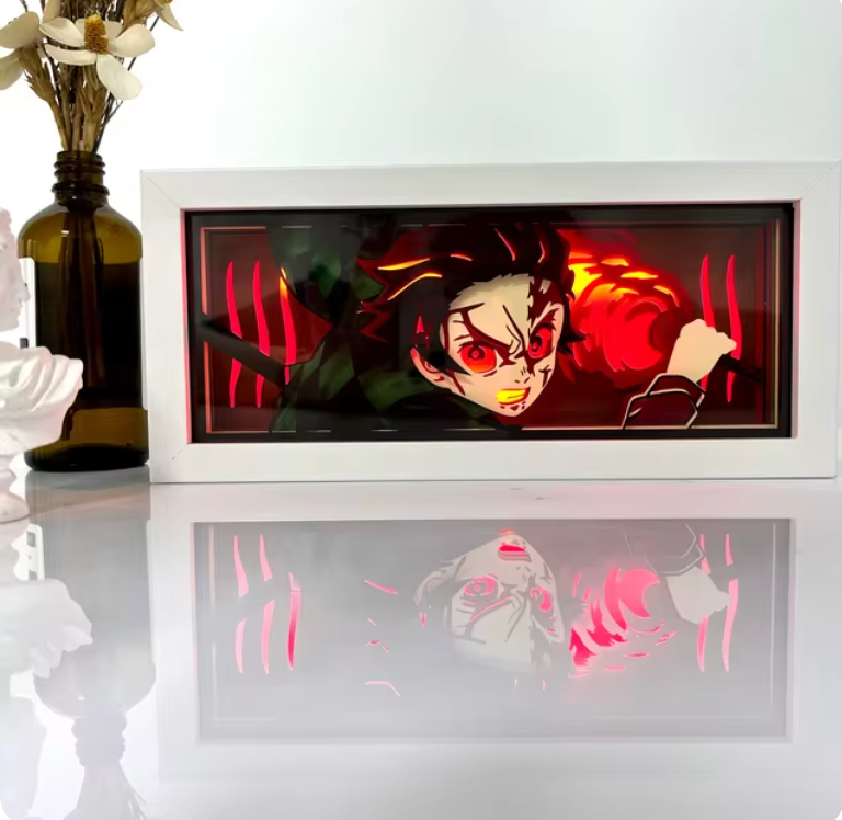 Tueur de démons-Coffret lumineux Rage de Tanjiro