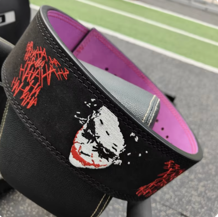 Why So Serious Embroidered Gym Lever Belt