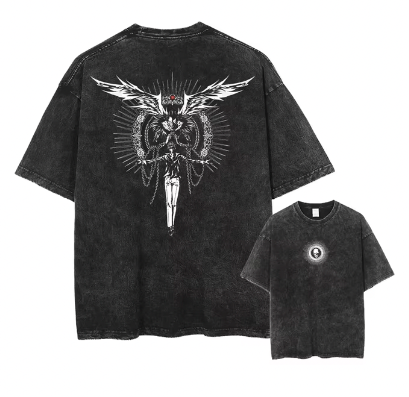 T-Shirt mit Aufdruck „Death Note“ von Light Yagami