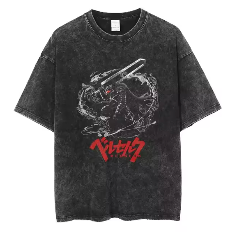 T-shirt Berserk Black Swordsman