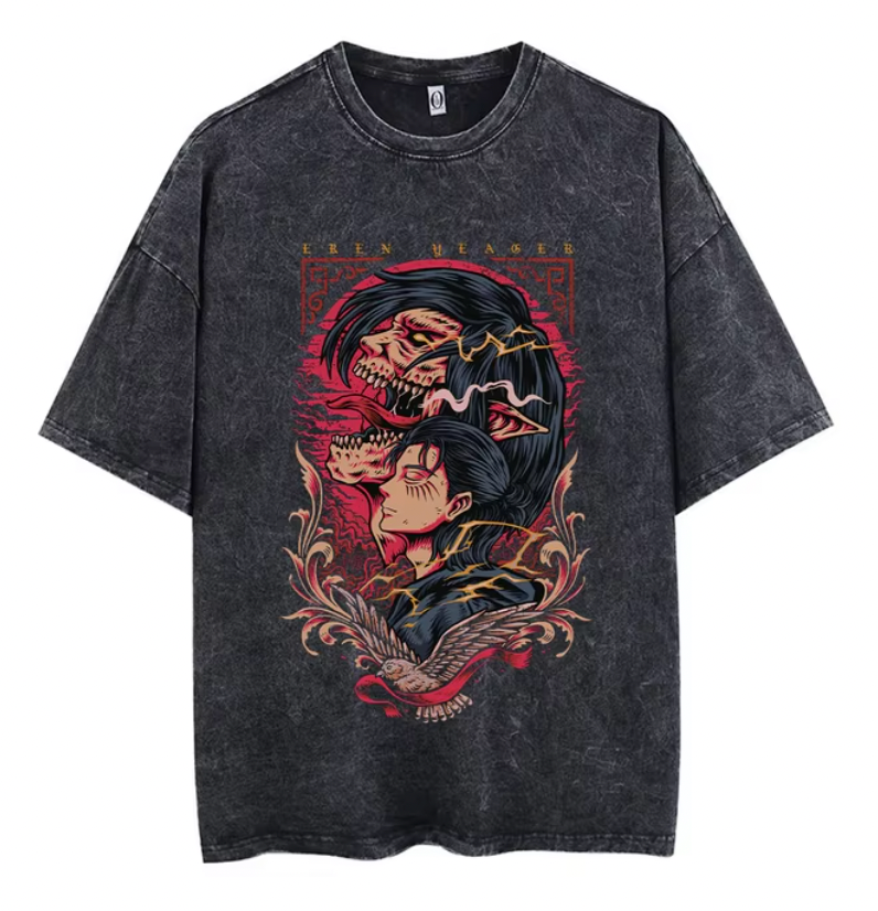Angriff auf Titan Eren Yeager Angriff Titan T-Shirt