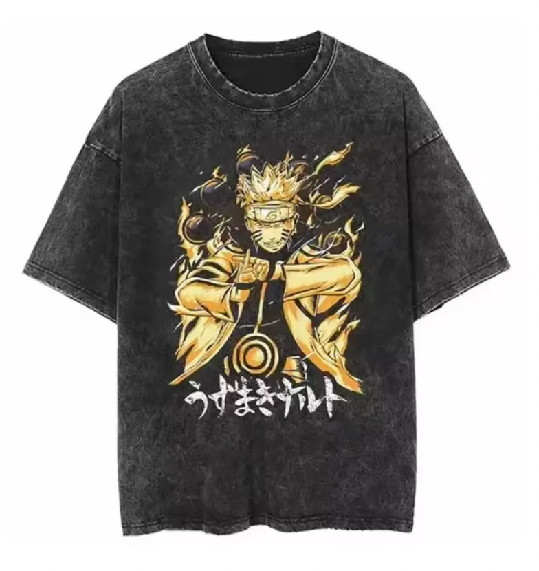 Hidden Leaf Shinobi Kyuubi + Sage Mode T-Shirt