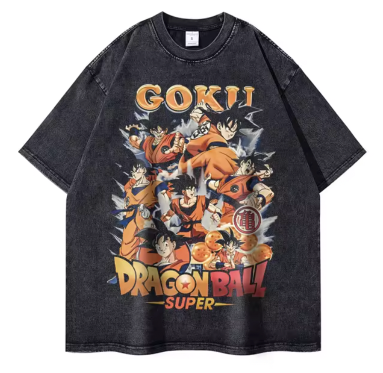 T-Shirt mit Aufschrift „Super Goku“ von Dragon Ball