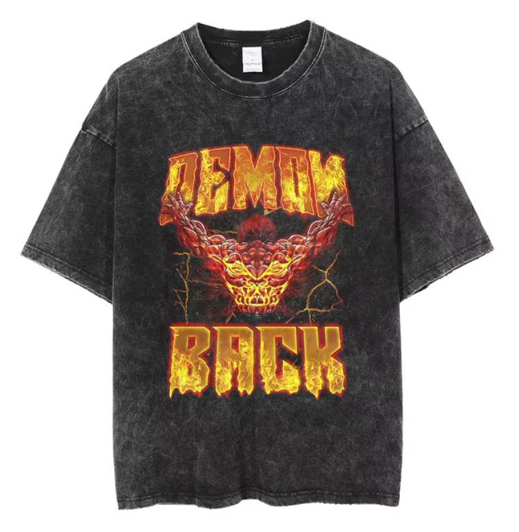 Baki - Yujiro Hanmas Dämonen-Rücken-T-Shirt