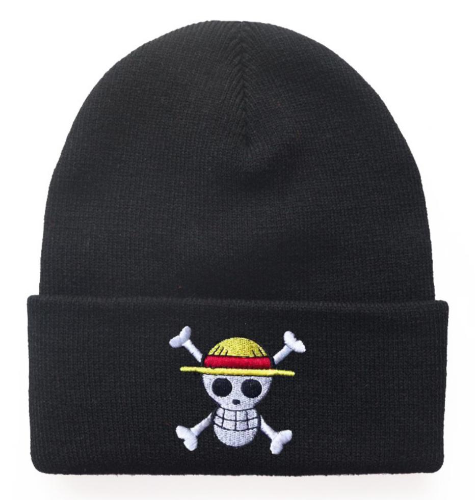 Pirate King’s Voyage Straw Hat's Jolly Unlucky King of the Seas Embroidered Beanie