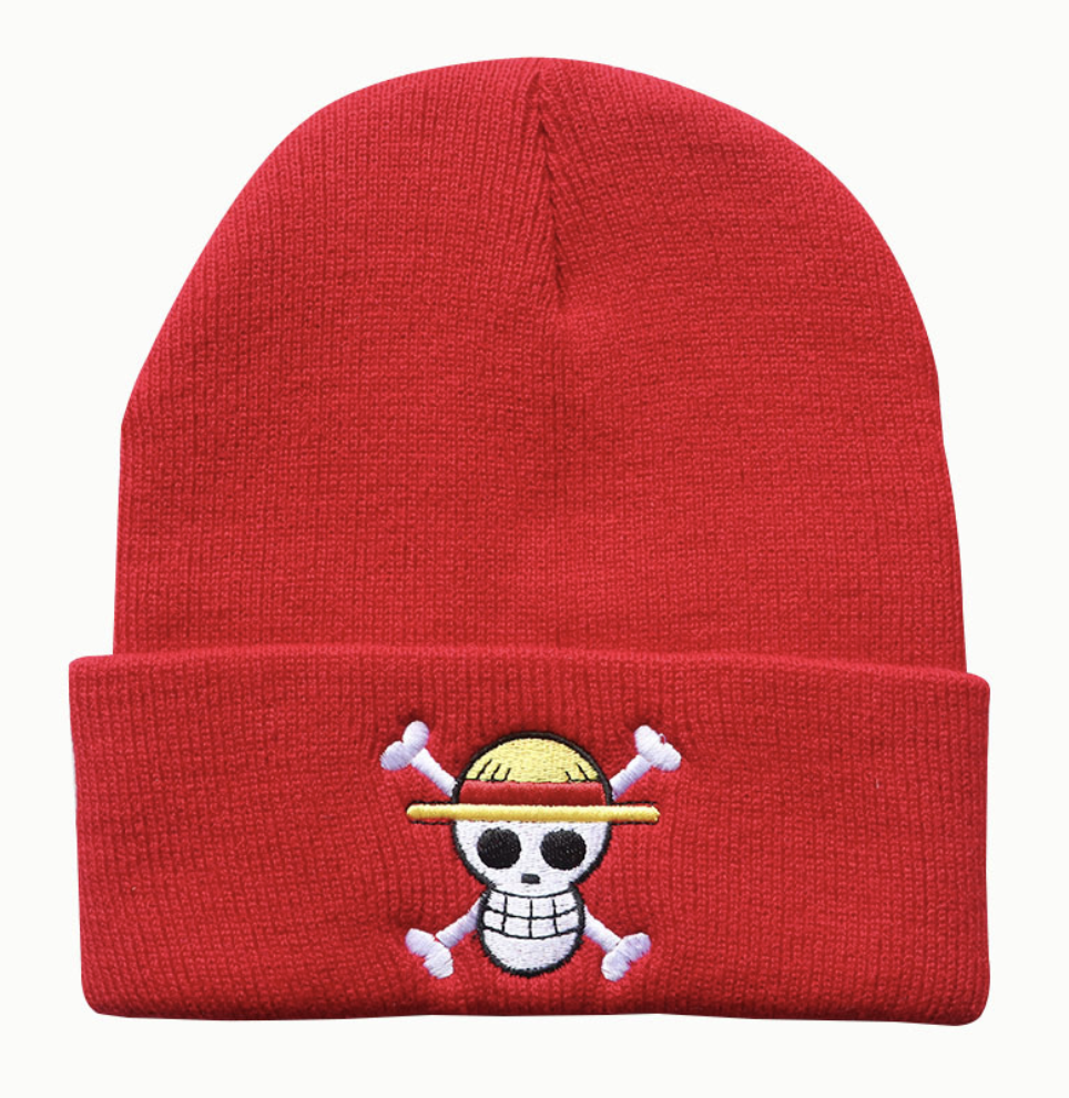 Pirate King’s Voyage Straw Hat's Jolly Unlucky King of the Seas Embroidered Beanie