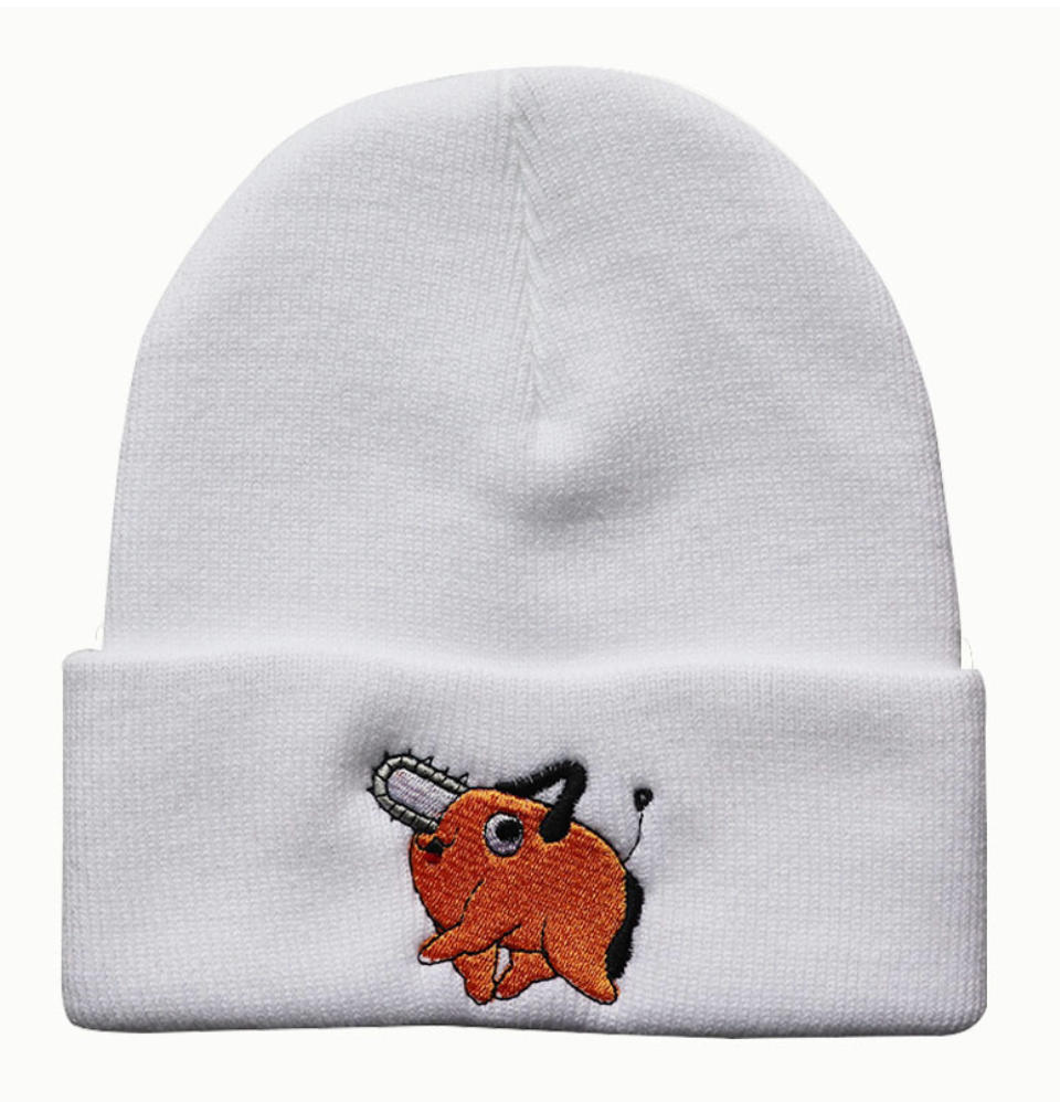 Devil Hunters Pochita Embroidered Beanie
