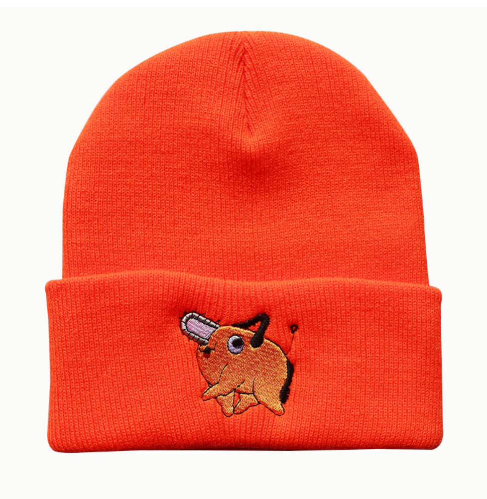 Devil Hunters Pochita Embroidered Beanie