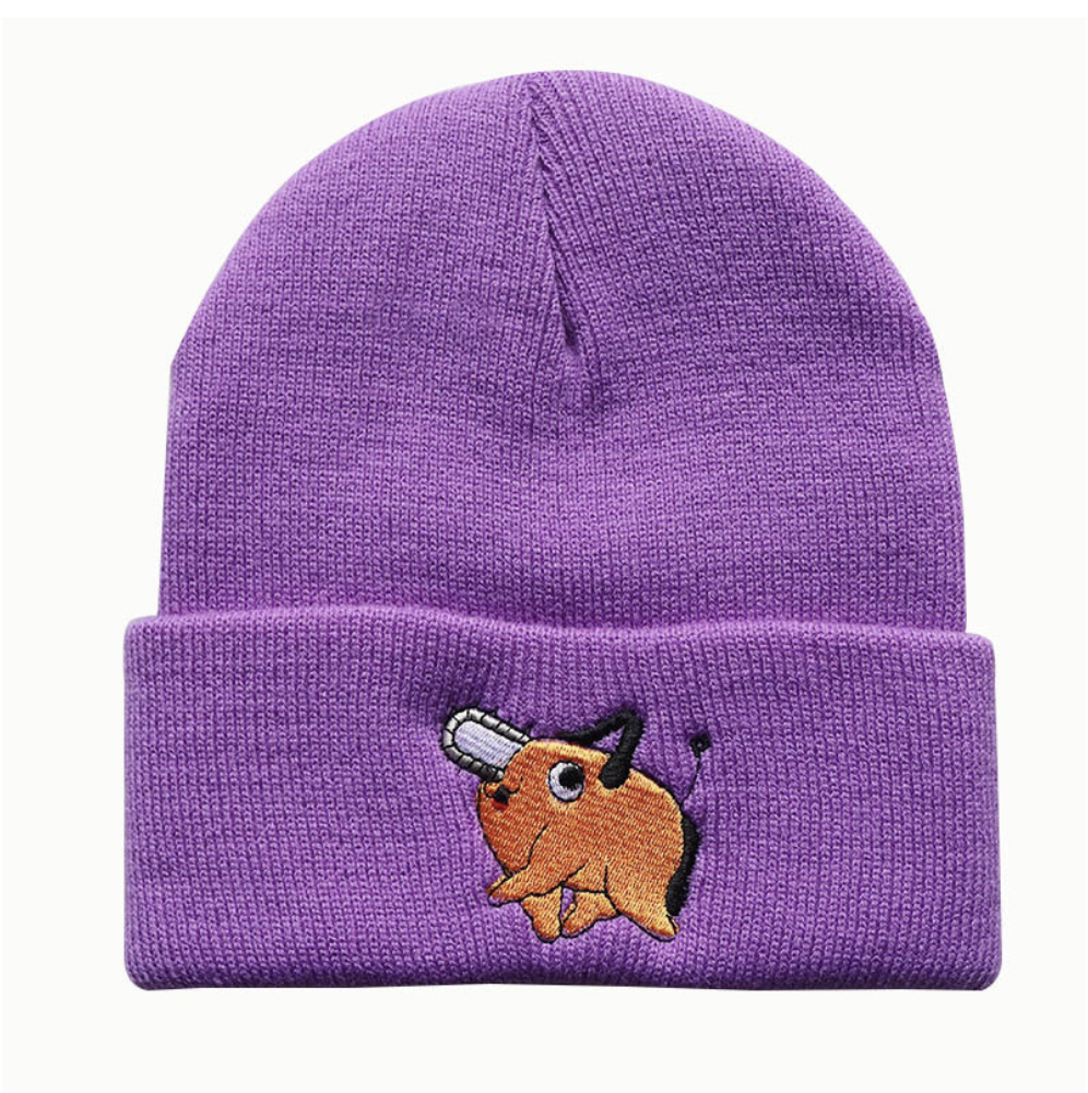 Devil Hunters Pochita Embroidered Beanie