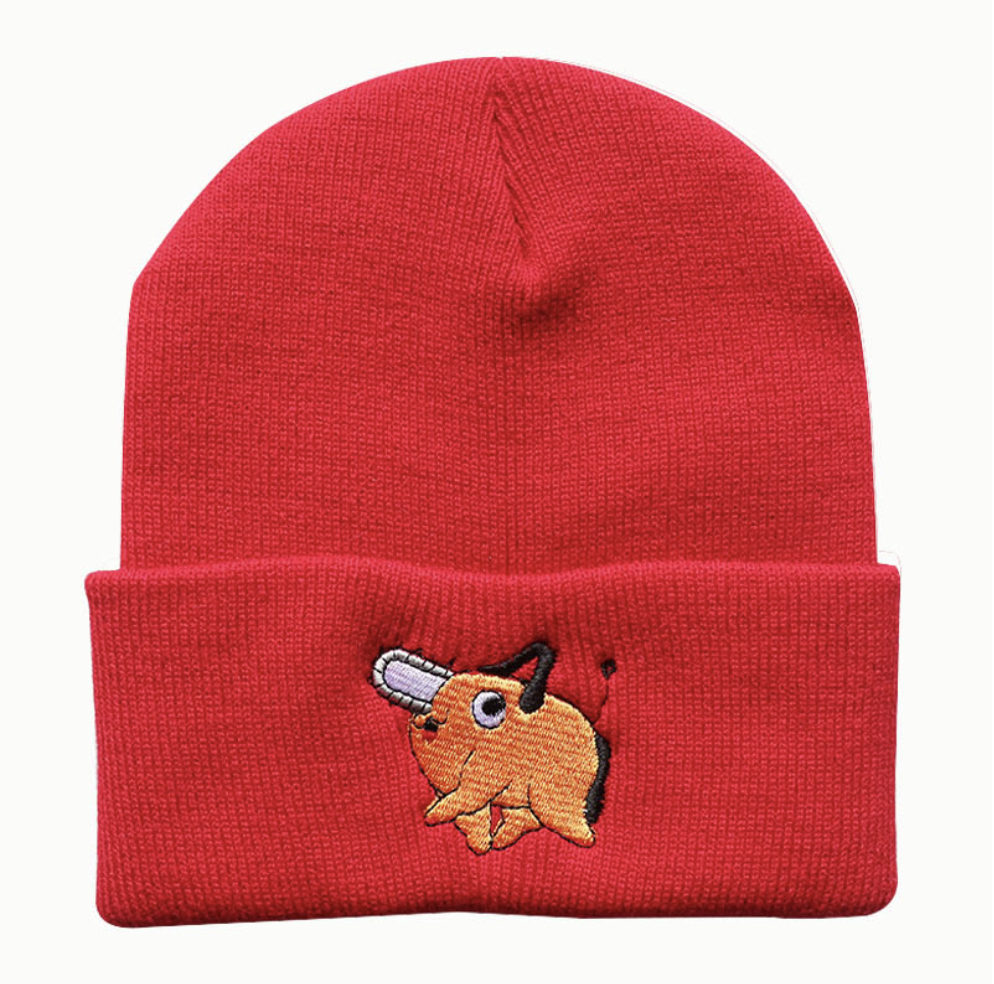 Devil Hunters Pochita Embroidered Beanie