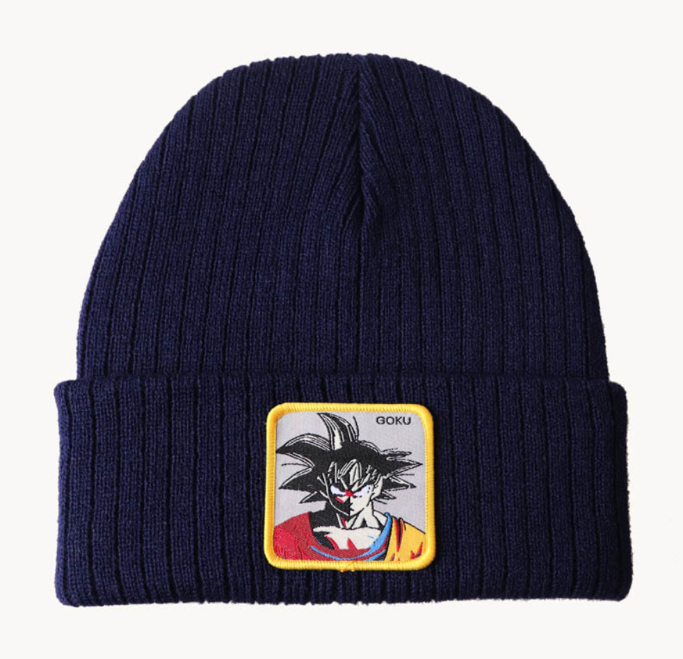 Bonnet brodé avec patch Goku de Dragon Ball Z