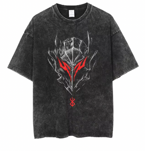 Berserk Schwarzer Schwertkämpfer V6 T-Shirt