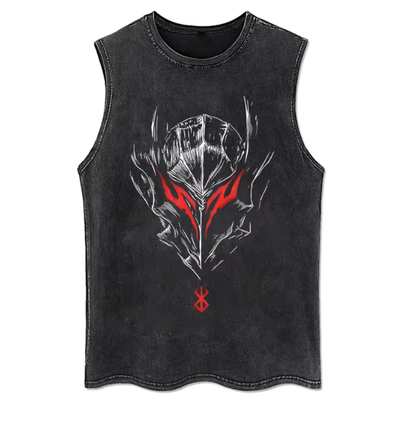 Berserk Schwarzer Schwertkämpfer V6 Tank Top