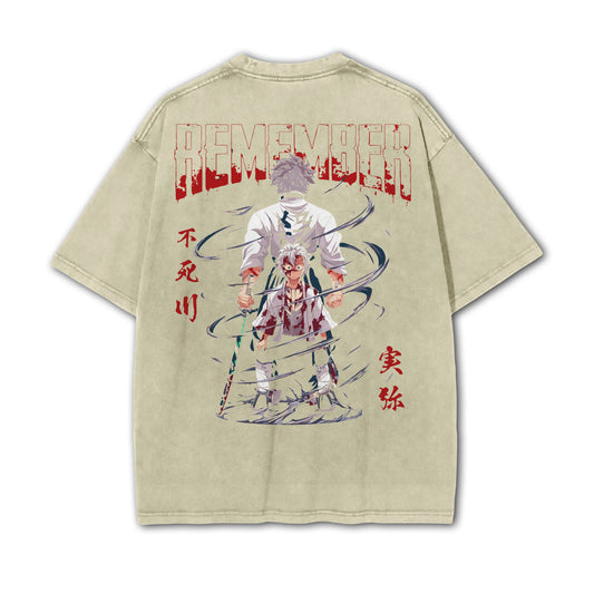 Blade of the Demon Hunters Sanemi Shinazugawa Vintage T Shirt
