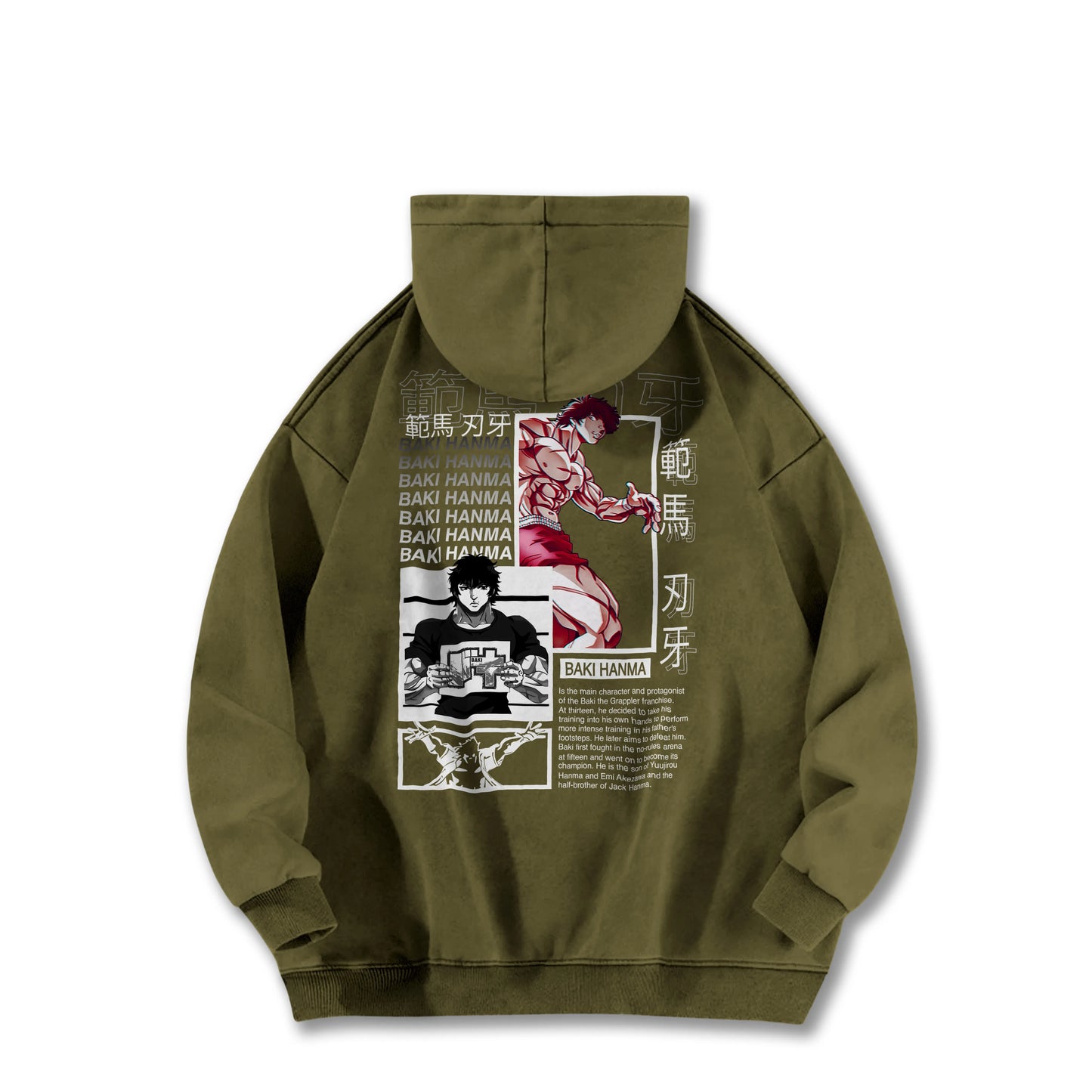 Ultimate Grappler Hanma V14 Vintage Hoodie