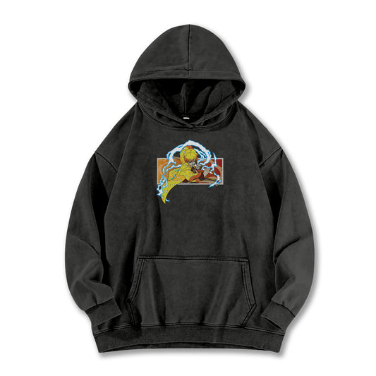 Blade of the Demon Hunters Zenitsu Vintage Hoodie
