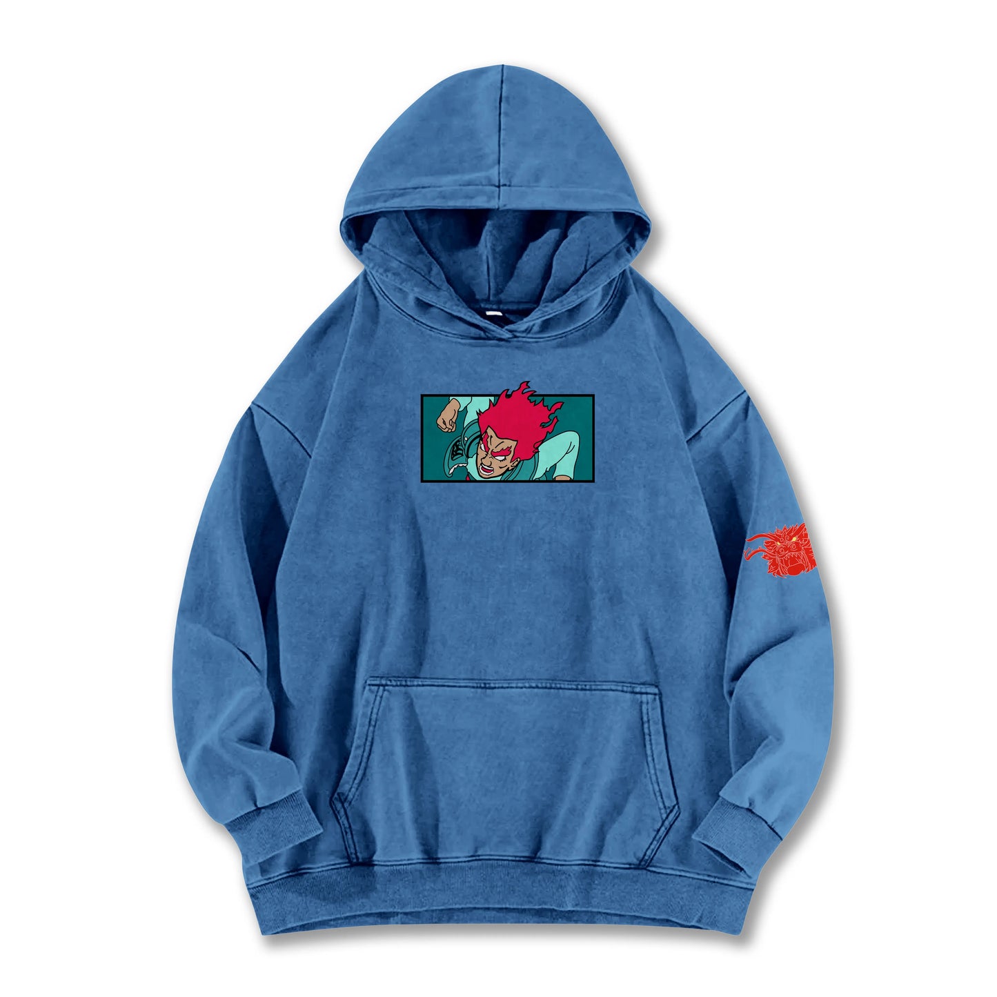 Hidden Leaf Shinobi Might Guy 8 Gates Boxy Vintage Hoodie
