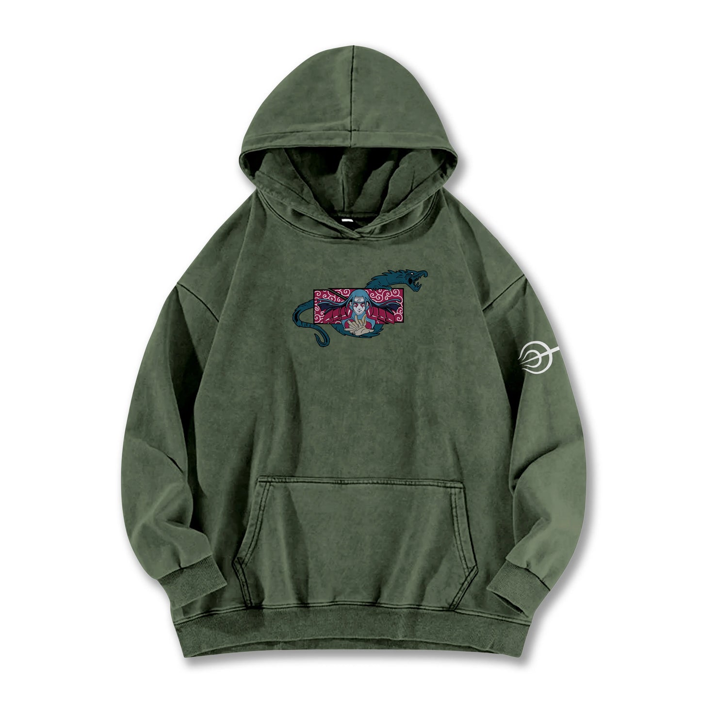 Hidden Leaf Shinobi Hashirama Senju Wood Dragon Vintage Hoodie