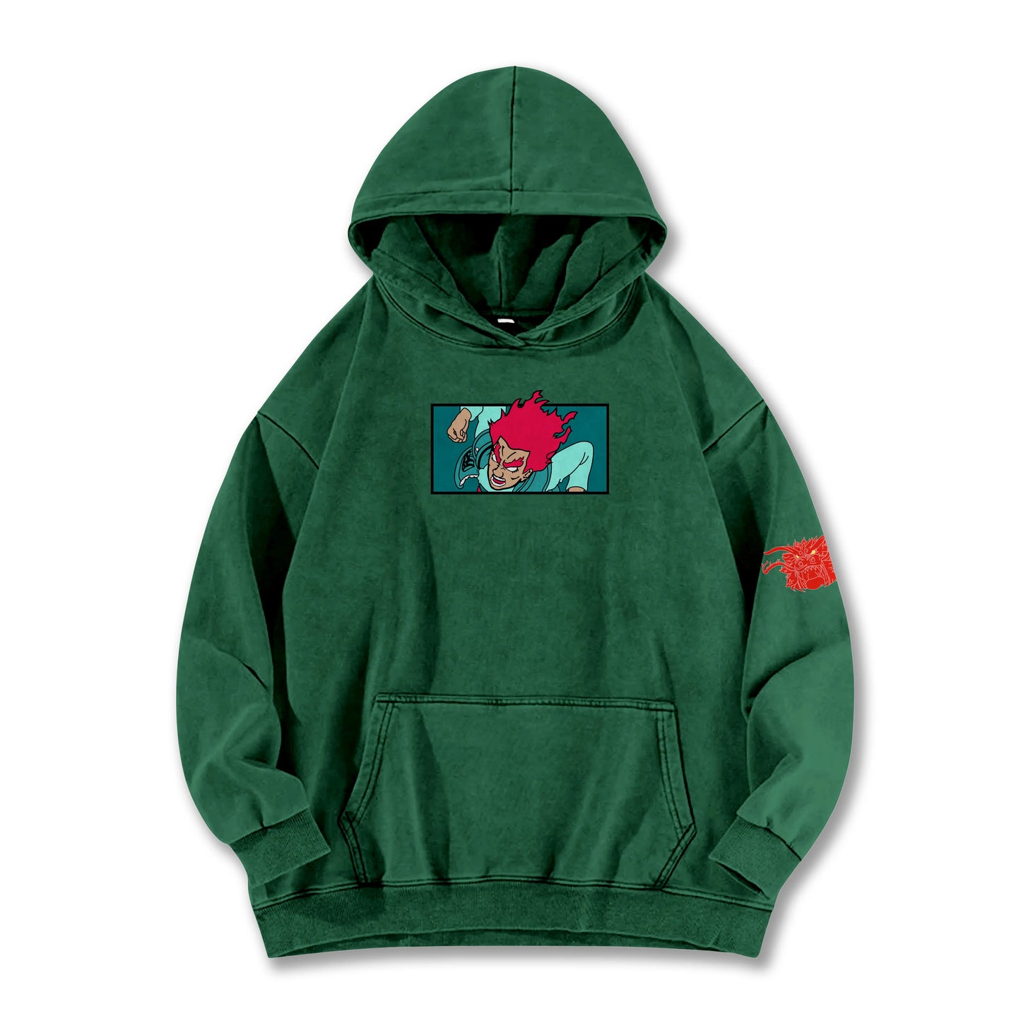 Hidden Leaf Shinobi Might Guy 8 Gates Boxy Vintage Hoodie
