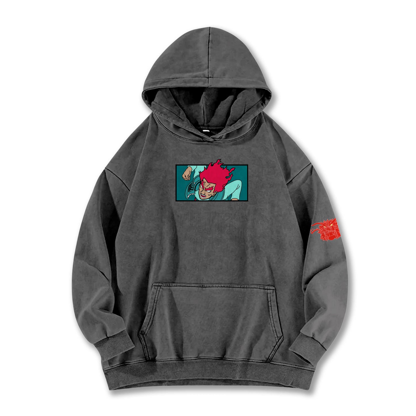 Hidden Leaf Shinobi Might Guy 8 Gates Boxy Vintage Hoodie