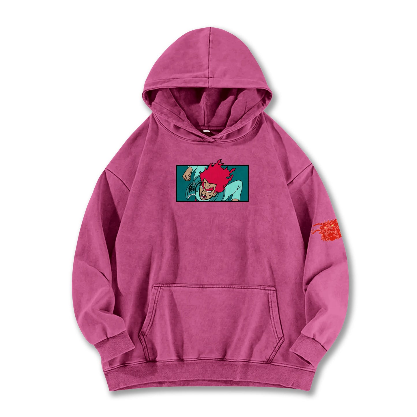 Hidden Leaf Shinobi Might Guy 8 Gates Boxy Vintage Hoodie