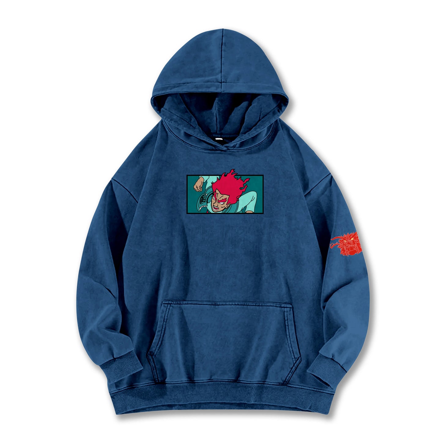 Hidden Leaf Shinobi Might Guy 8 Gates Boxy Vintage Hoodie