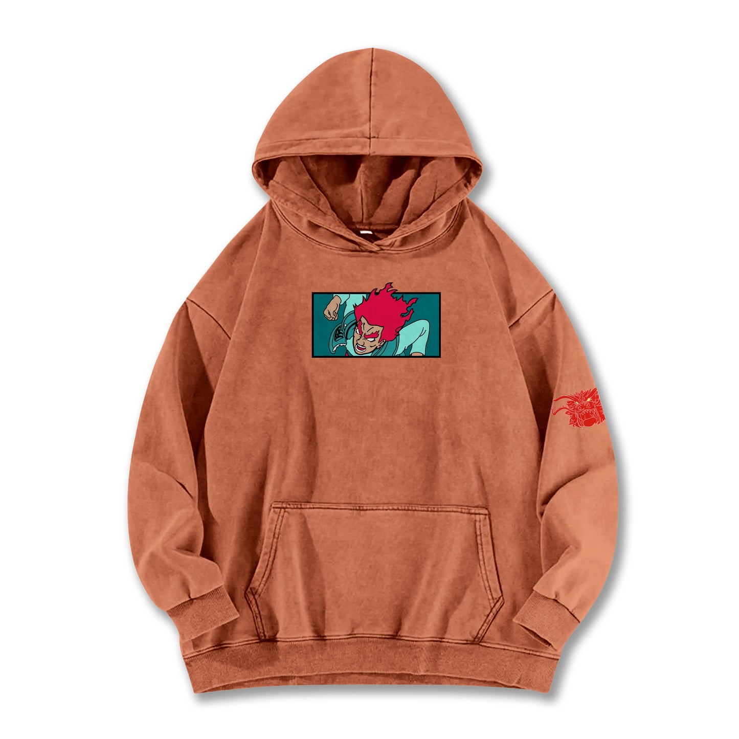 Hidden Leaf Shinobi Might Guy 8 Gates Boxy Vintage Hoodie