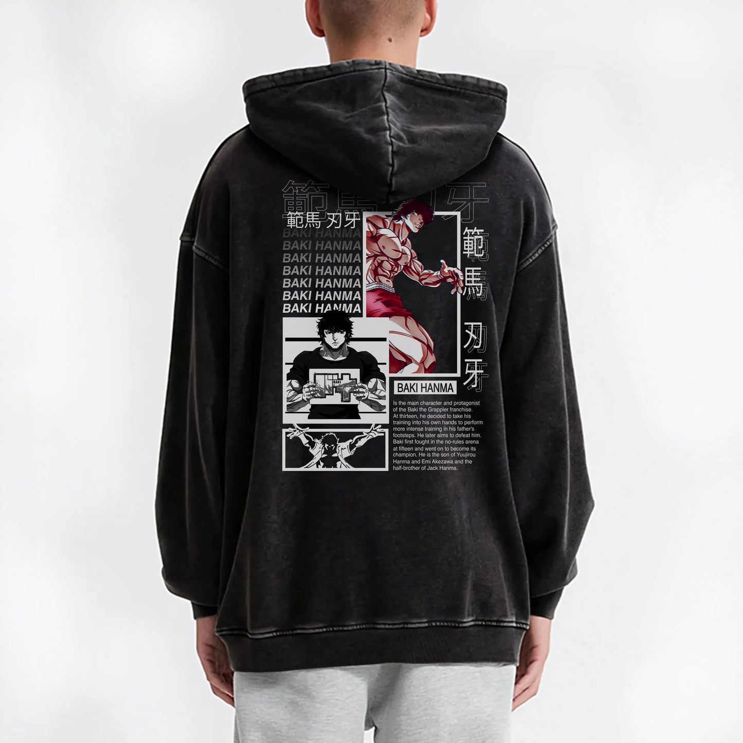 Ultimate Grappler Hanma V14 Vintage Hoodie