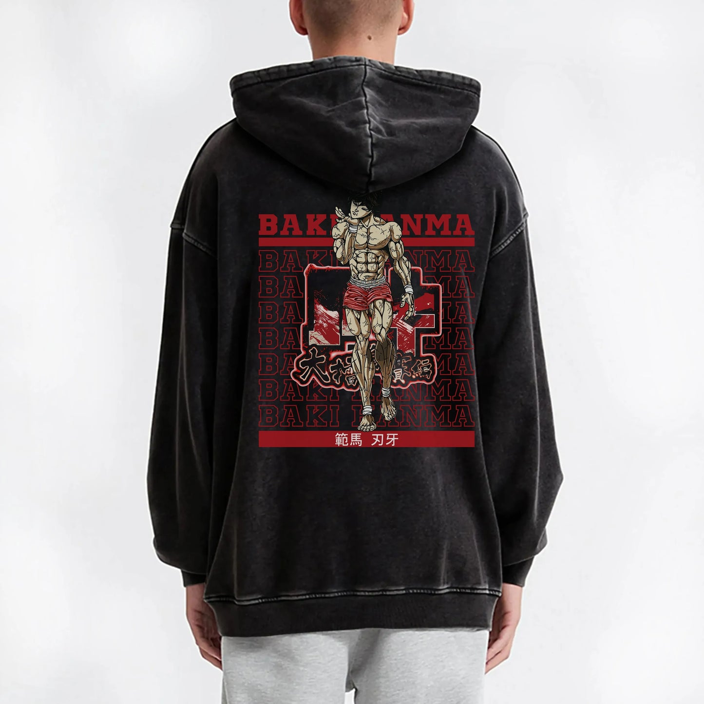 Ultimate Grappler Hanma V10 Vintage Hoodie