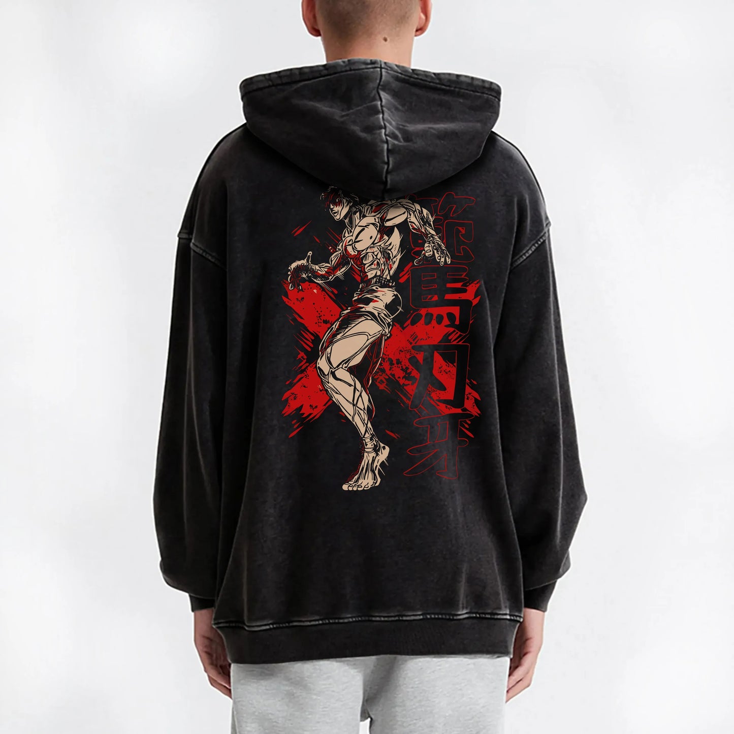 Ultimate Grappler Hanma V7 Vintage Hoodie