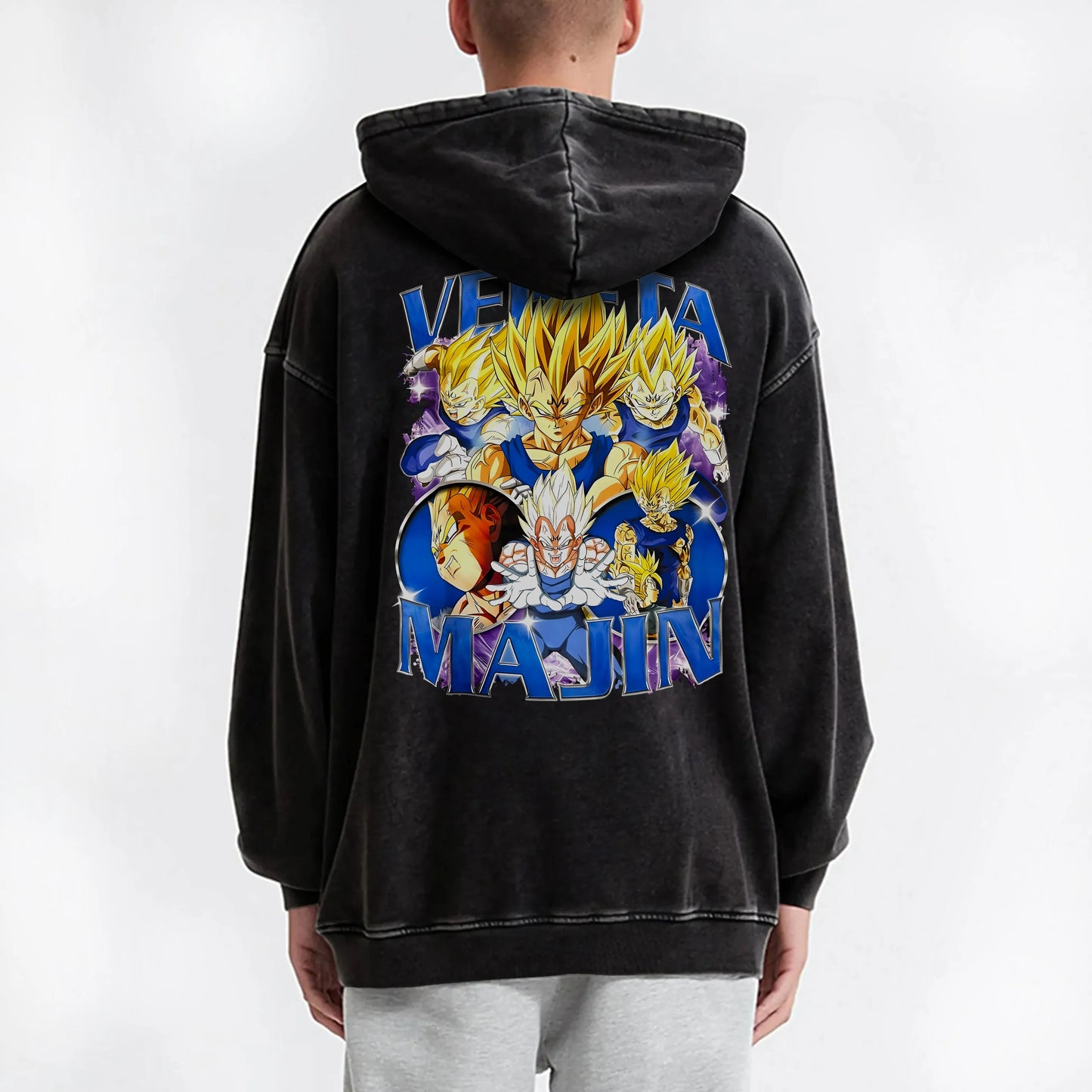 Saiyan Legacy Z Majin Vegeta Vintage Hoodie