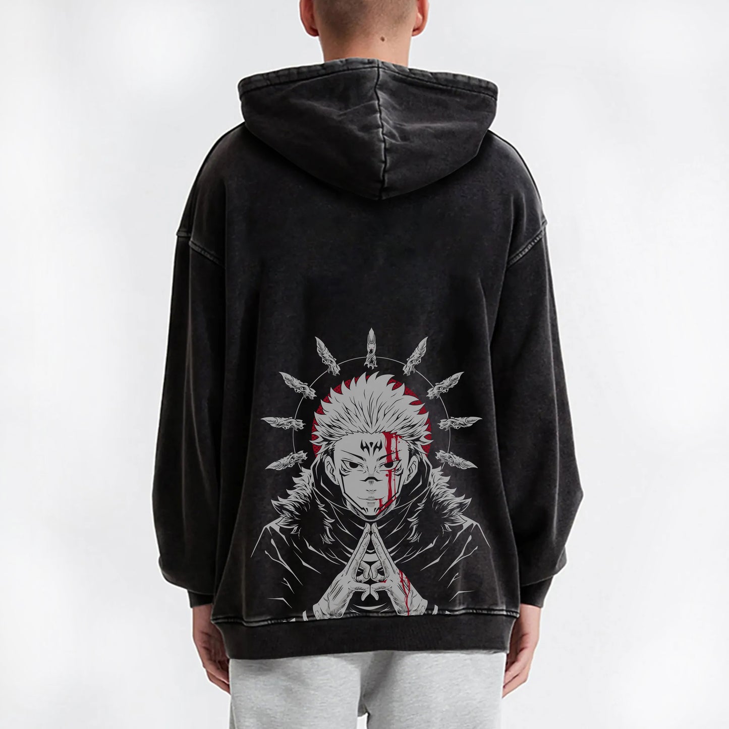 Tokyo Sorcery Malevolent Unlucky King Vintage Hoodie