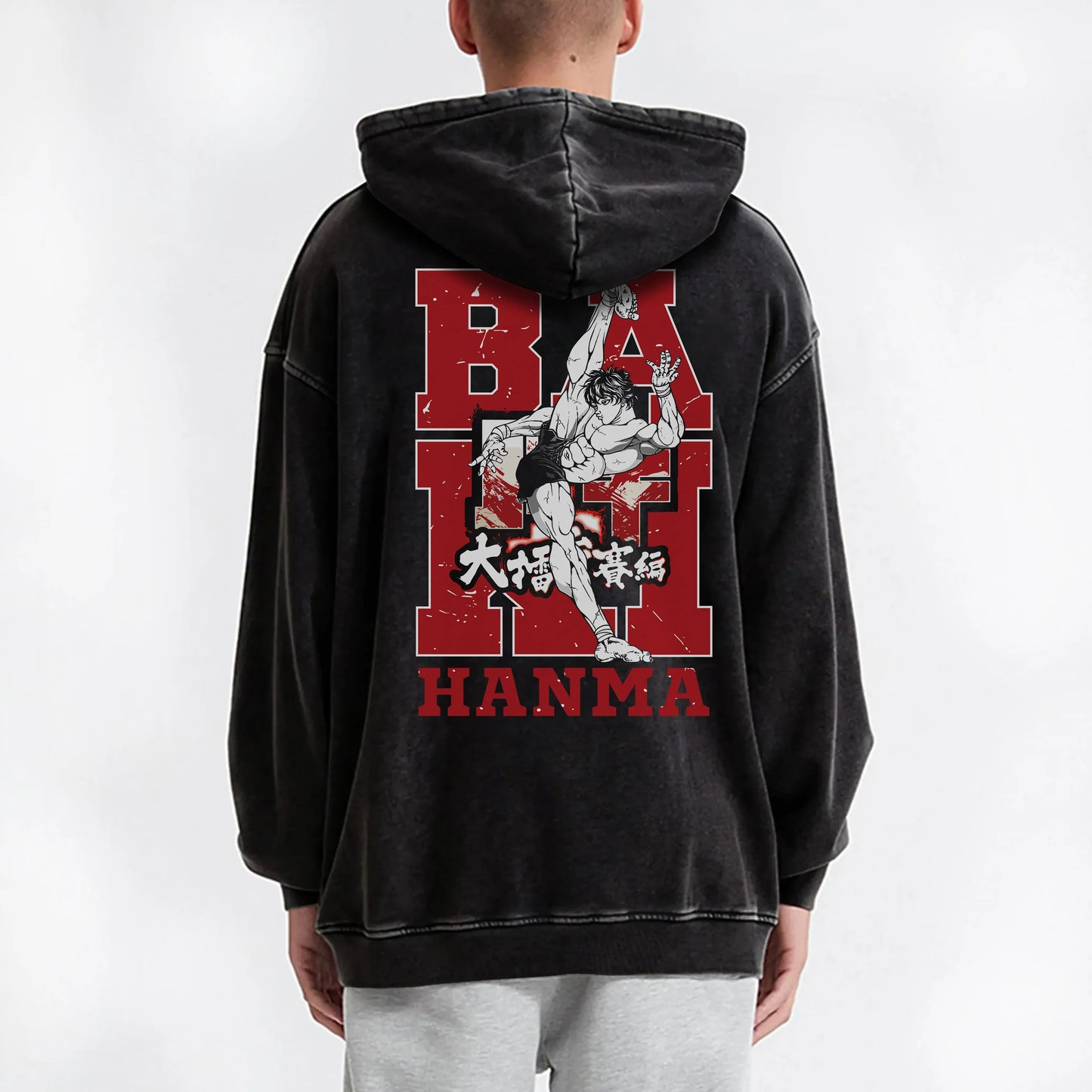 Ultimate Grappler Hanma V9 Vintage Hoodie