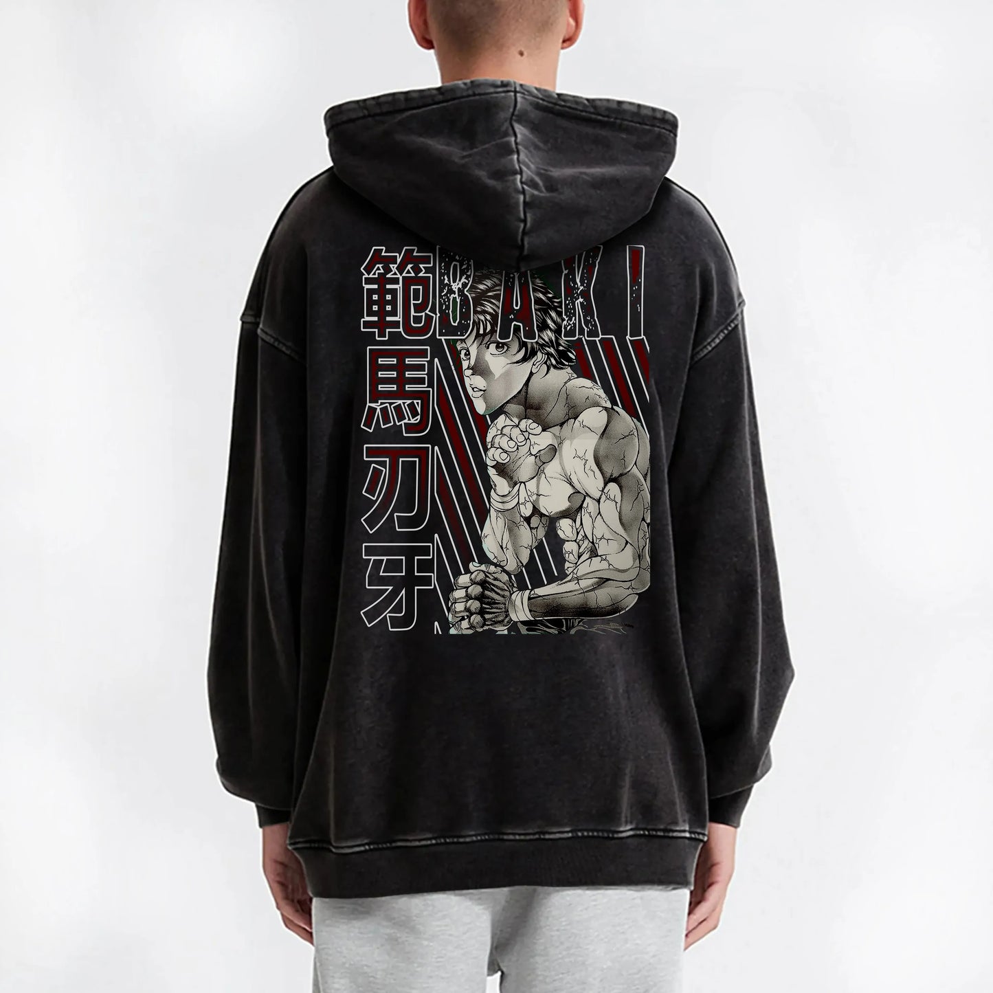 Ultimate Grappler Hanma V15 Vintage Hoodie