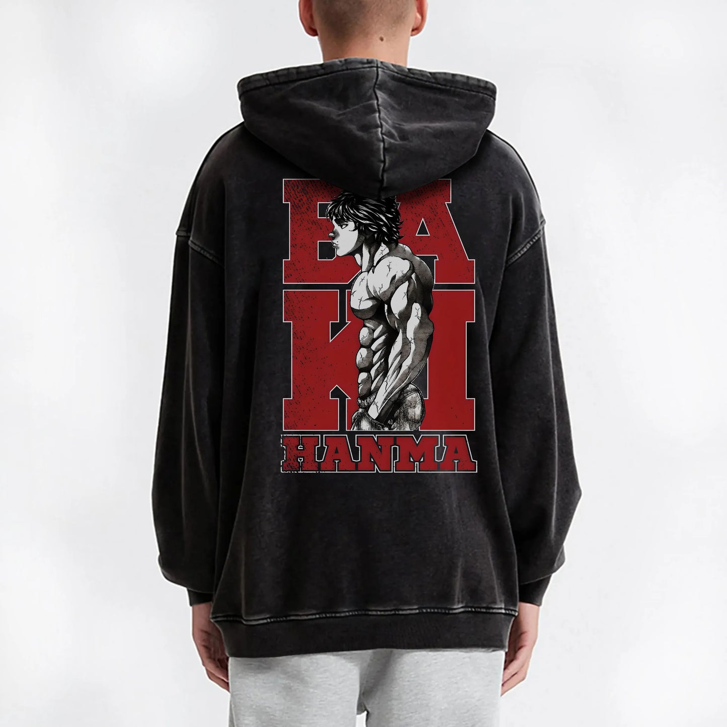 Ultimate Grappler Hanma V11 Vintage Hoodie