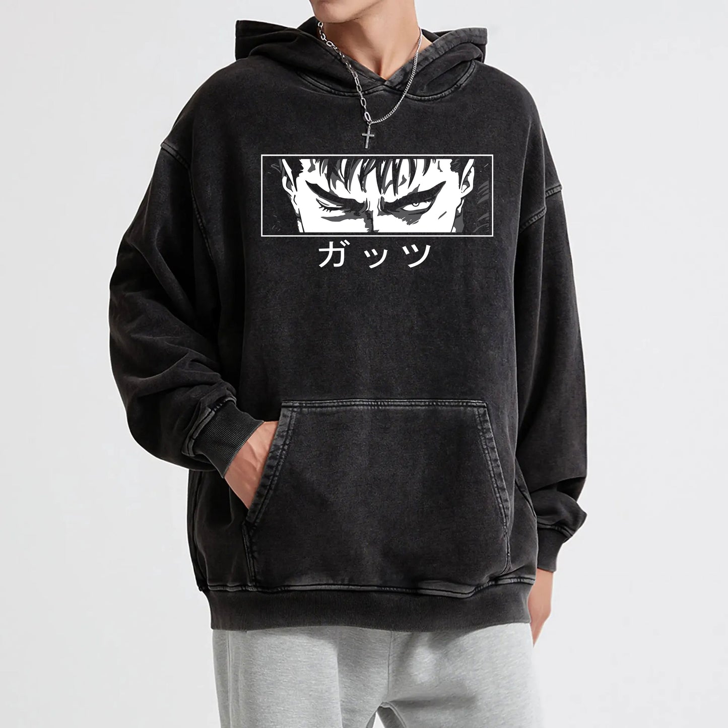 Dark Sword Saga Branded Swordsman' Gaze Vintage Hoodie