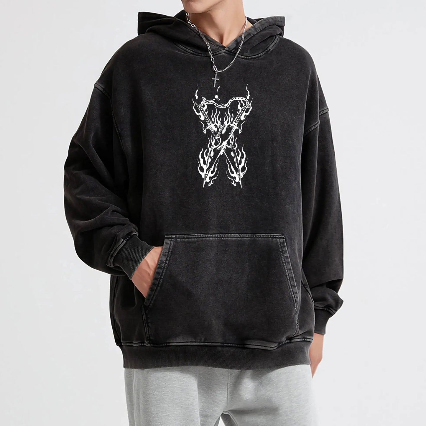Blade of the Demon Hunters Uzui Tengen V3 Vintage Hoodie