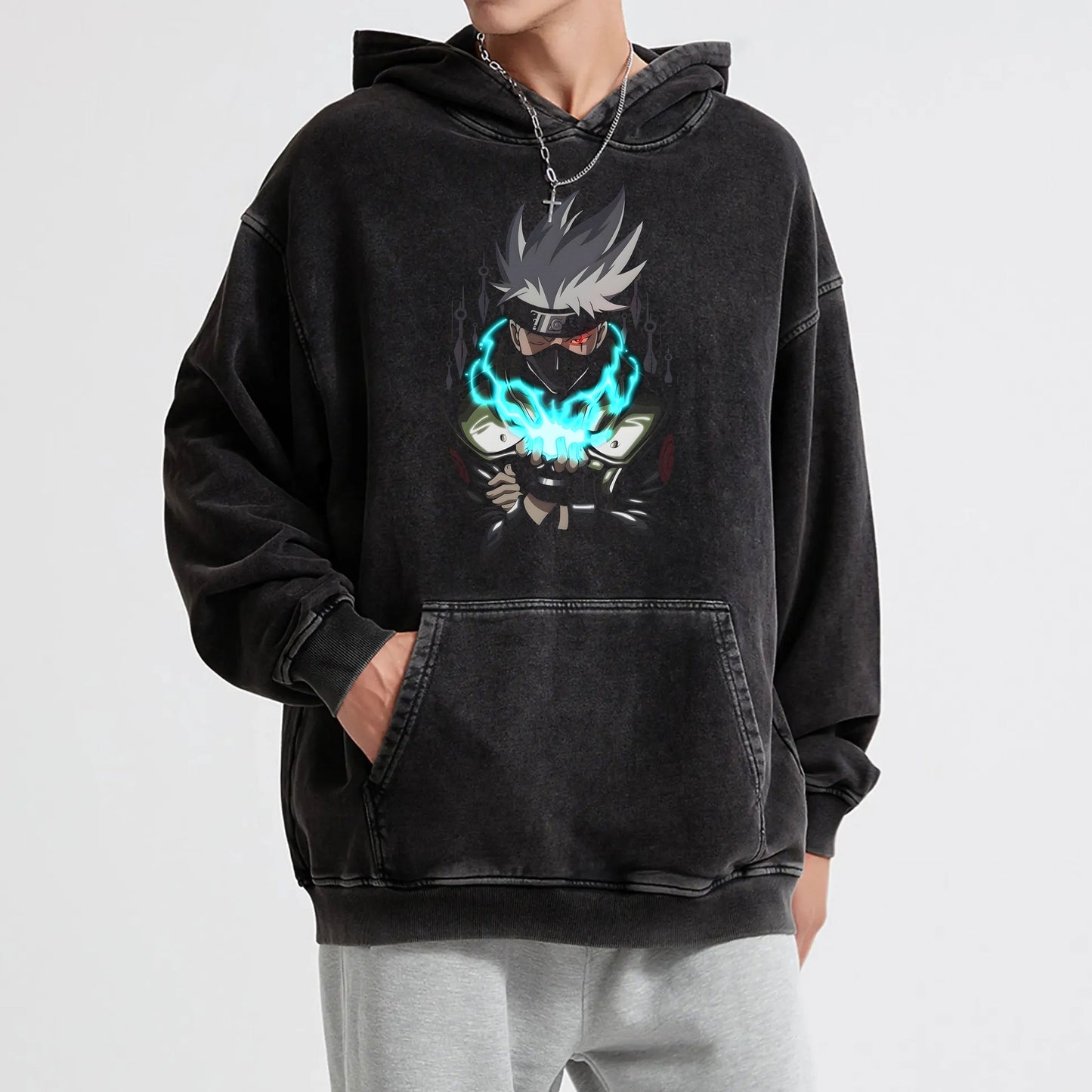 Hidden Leaf Shinobi - Copy Ninja's Chidori Vintage Hoodie